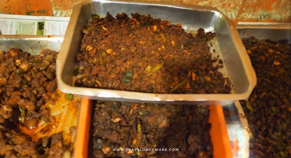 Pork fry , Chicken fry ,Mussels fry and other many delicious dishes.